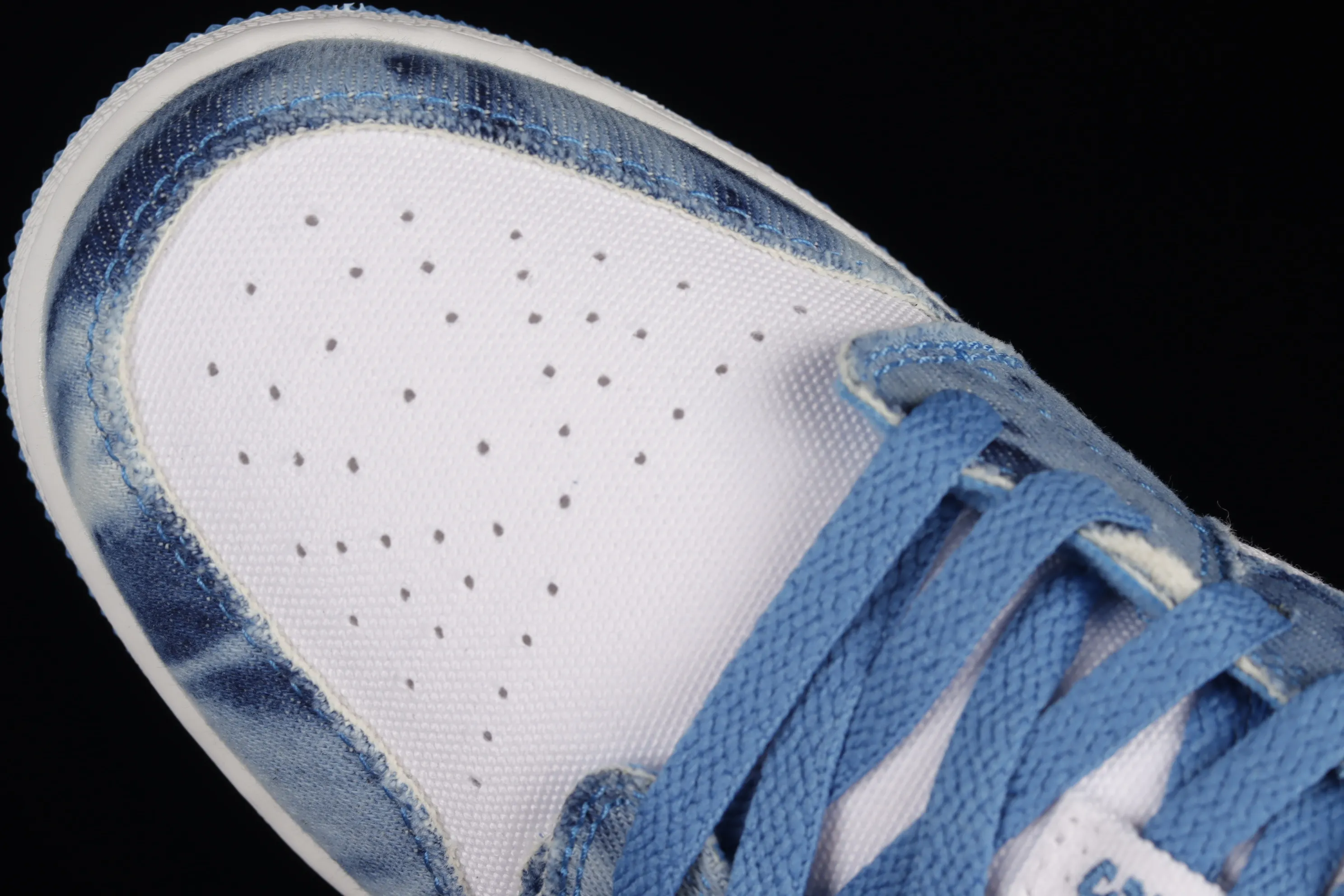 All categories Air Jordan Jordan series basketball shoes Air Jordan 1 Low G version pure original Air Jordan 1 Low "Washed Denim" AJ1 Joe 1 navy washed denim low-top casual sneakers DM8947-100